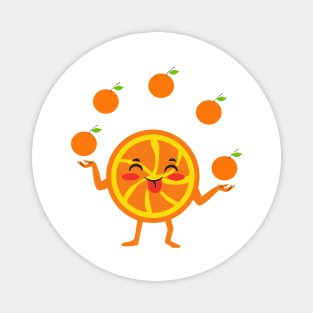 Juicy orange juggling Magnet